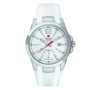 Swiss Alpine Military Montre de Sport pour Homme, Blanche, 70581833, 10 ATM, fabriquée en Suisse