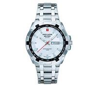 Swiss Alpine Military by Grovana 7043.1 Montre analogique à quartz pour homme en acier inoxydable, Acier/Argent - 1132sam