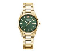 Swiss Alpine Military - Damenuhr Argos or vert 34mm 7767.1114 - Femme - Accessoires - Jaune - Taille: ONE Size