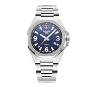 Montre Homme Swiss Alpine Military Avenger SAM7005.1135 - Acier inoxydable - Cadran Bleu - Bracelet Argent