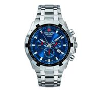 Swiss Alpine Military, unisex, Accessoires, Bleu, Taille: ONE Size Montre chronographe pour homme 10 Atm 46 mm 7043.9135