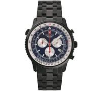 Swiss Alpine Military, unisex, Accessoires, Bleu, Taille: ONE Size Montre chronographe pour homme 7078.9175