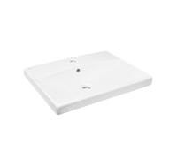 Brevis Lavabo suspendu avec trou pour robinetterie au milieu, 60x45x14cm (SATBRE6045S)