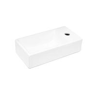 Brevis Lave-mains suspendu avec trou pour robinetterie à droite, 40,5x20,5x10,5cm (SATBRE4020SR)