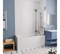 Swiss Aqua Technologies - By Kaldewei 150x70 cm Ensemble baignoire Vivien universelle + Pare baignoire 2 volets + pieds (SATVIVI150-SETP2)
