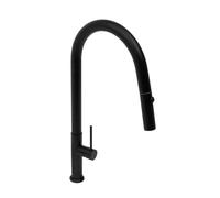 Swiss Aqua Technologies - mitigeur monocommande avec douchette extractible et bras pivotant, 2 jets, Noir mat (SATBSD288C)