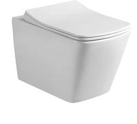 Swiss Aqua Technologies - Swiss Aqua Technologies WC suspendu Infinitio sans bride Design, fixations invisibles + Abattant softclose (SquareInfinitio) - SquareInfinitio