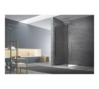 Swiss Aqua Technologies - Walk-in Paroi de douche à l'italienne 77x200 cm, Verre fumé Easy Clean (WI80KS)