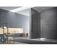Swiss Aqua Technologies - Walk-in Paroi de Douche à l'italienne 77x200 cm, Verre fumé Easy Clean (WI80KS) - WI80KS