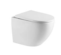 Swiss Aqua Technologies - WC suspendu sans bride Vortex et fixations invisibles, abattant frein de chute (SAT67010RTORP)