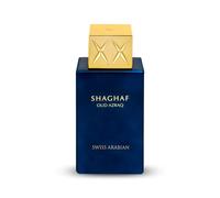 Swiss Arabian Shaghaf Oud Azraq Eau de Parfum Unisexe 75ML - Un Oud Ambre Doré Luxueux avec Miel, Épices et Cuir Riche - Un Parfum de Succès et de Sophistication