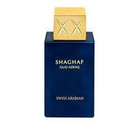 Swiss Arabian Shaghaf Oud Azraq Eau de Parfum Unisexe 75ML - Un Oud Ambre Doré Luxueux avec Miel, Épices et Cuir Riche - Un Parfum de Succès et de Sophistication