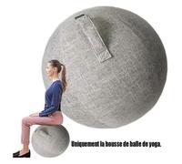 Swiss Ball Grossesse/Ballon Gym Housse 65cm Ballon de Gym pour La Maison Et Le Bureau Bureau Pilates- 65cm Gris pessimiste