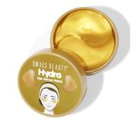 Swiss Beauty Glowrity Lot de 60 patchs anti-rides pour les yeux Hydra - Traite les cernes, les ridules et les rides - Enrichi en collagène et extrait d'aloe vera - Teinte dorée