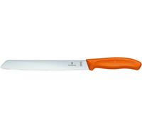 Swiss Classic Bread Knife With Toothed Sharp,21 Cm Blade,Stainless Steel,Orange