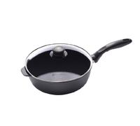 SWISS DIAMOND XD6724iC Sauteuse avec Couvercle Aluminium Moulé sous Pression/Cristaux de Diamant Noir 24 cm