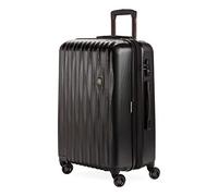 Swiss Gear 7272 Energie Valise Rigide Extensible avec Roue rotative, Noir, Checked-Medium 24-inch, 7272 Energie Hardside Valise Extensible avec roulettes pivotantes