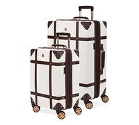 Swiss Gear 7739 Coffre Rigide avec roulettes pivotantes, Blanc, 2-Piece Set (19/26), 7739 Coffre à Bagages Rigide avec roulettes pivotantes