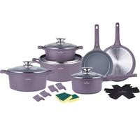 Swiss Haus Batterie de cuisine 19 pièces tous feux dont induction Violet