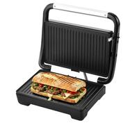 SWISS HAUS Panini Grill 1000W Collection Zermatt Glacier SH-PG2223 Cuisine | Gril panini 1000W antiadhésif sans PFAS, thermostat automatique, poignée Cool Touch, bac récupérateur de graisse inclus.