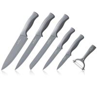 SWISS HAUS Set de 6 Pièces de Cuisine couteaux collection Gris SH-KS6S