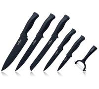 SWISS HAUS Set de 6 Pièces de Cuisine couteaux collection Noir SH-KS6B