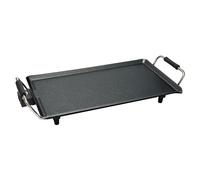 Swiss Home Dark - Grill 1800W Grill - 47 cm Surface de cuisson - Contrôle de chauffage à 5 niveaux - Conception de poignée à froid - Couvre-marbre antiadhésif durable
