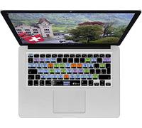 Swiss Keyboard Cover Étui de Clavier Suisse pour Macbook Air 13 et Pro 2008+ Noir