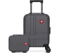 swiss kopper - lot de 2 - valise cabine xxs et vanity uster - gris fonce GRIS FONCE G