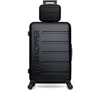 swiss kopper - lot de 2 - valise grand format et vanity aigle - noir NOIR G