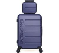 swiss kopper - lot de 2 - valise weekend et vanity aigle - marine MARINE G