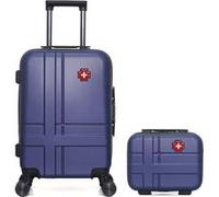 swiss kopper - lot de 2 - valises cabine et vanity uster - marine MARINE G