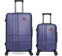 swiss kopper - lot de 2 - valises grand format et cabine uster - marine MARINE G