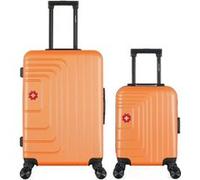 swiss kopper - lot de 2 - valises weekend et cabine xxs ruti - terracotta TERRACOTTA G