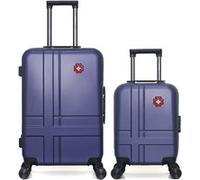 swiss kopper - lot de 2 - valises weekend et cabine xxs uster - marine MARINE G
