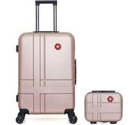 swiss kopper - lot de 2 - valises weekend et vanity uster - rose dore ROSE DORE G