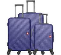 swiss kopper - lot de 3 - valise grand format, valise weekend et valise cabine spiez - marine MARINE