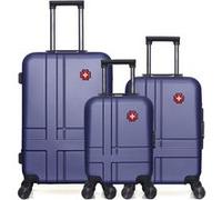 swiss kopper - lot de 3 - valise weekend, valise cabine et valise cabine xxs uster - marine MARINE G