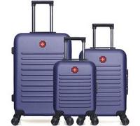 swiss kopper - lot de 3 - valise weekend, valise cabine et valise cabine xxs wil - marine MARINE G