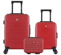 swiss kopper - lot de 3 - valises cabine, cabine xxs et vanity wil - bordeaux BORDEAUX G