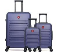 swiss kopper - lot de 3 - valises grand format, cabine et cabine xxs wil - marine marine
