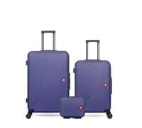 SWISS KOPPER - LOT DE 3 - Valises grand format, weekend et vanity SPIEZ - BLEU