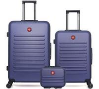 swiss kopper - lot de 3 - valises grand format, weekend et vanity wil - marine MARINE G