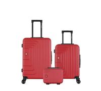 SWISS KOPPER - LOT DE 3 - Valises weekend, cabine et vanity RUTI - ROUGE