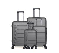 SWISS KOPPER - Lot de 4 - Valise grand format, valise weekend, valise cabine, valise cabine XXS AIGLE - gris