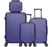 swiss kopper - lot de 4 - valise weekend, valise cabine, valise cabine xxs et vanity spiez - marine MARINE G