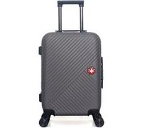 swiss kopper - valise cabine spiez 55 cm 4 roues - gris fonce gris fonce G