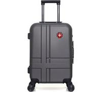 swiss kopper - valise cabine uster 55 cm 4 roues - gris fonce gris fonce G