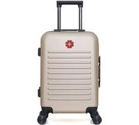 swiss kopper - valise cabine wil 55 cm 4 roues - beige beige G