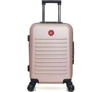 swiss kopper - valise cabine wil 55 cm 4 roues - rose dore rose dore G